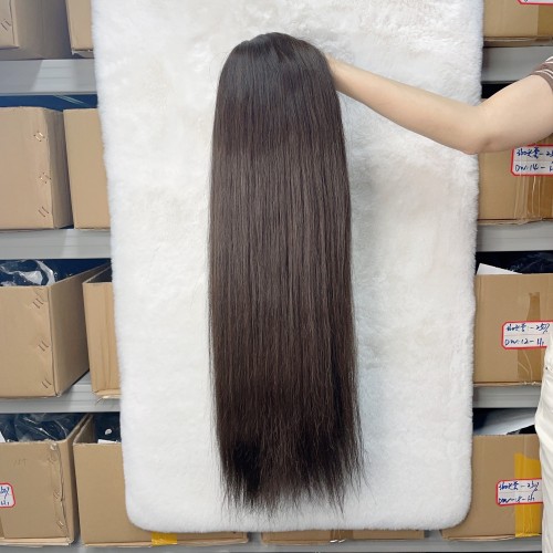 Wholesale #2 Raw Hair Bulk Brown Straight Human Hair Bulk Extension for Braiding 1kg | Human Hair Wig | Lace Front